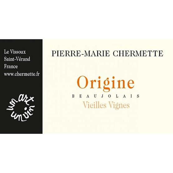 Domaine Pierre-Marie Chermette Beaujolais Origine Vielles Vignes Label