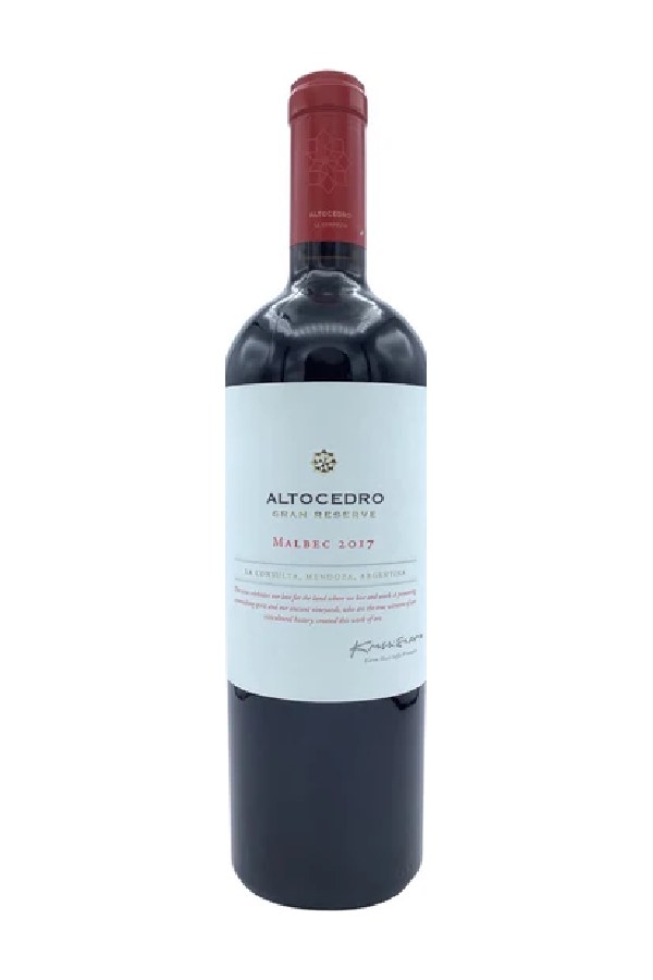 Bottle of Altocedro Malbec Gran Reserve 2021