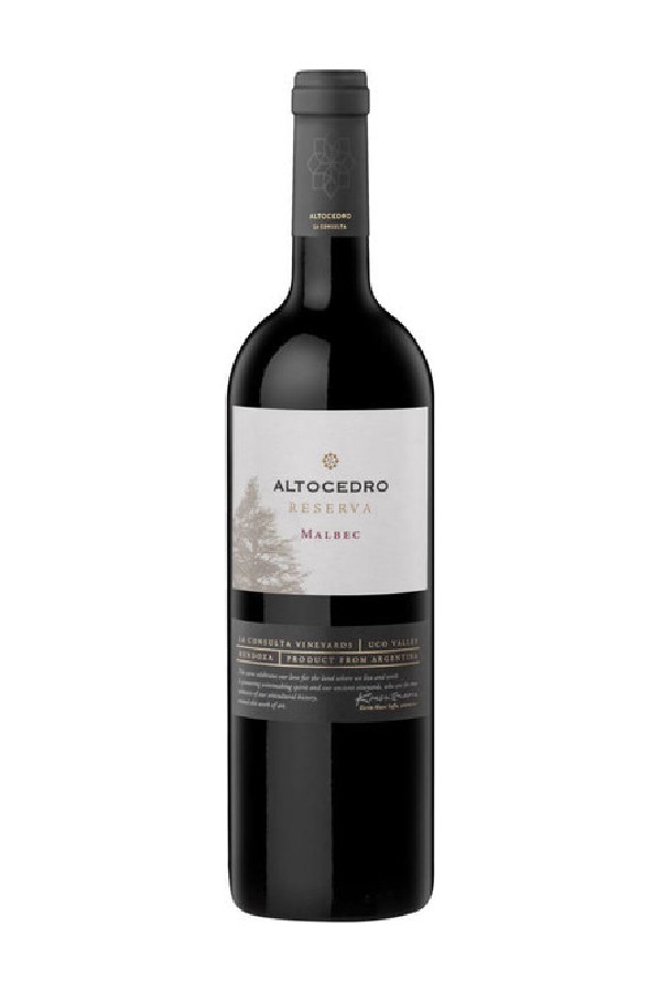 Bottle of Altocedro Malbec Reserva 2018