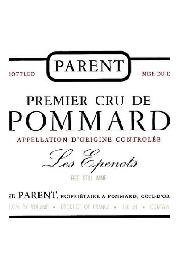 Bottle of Anne Parent Domaine Anne Parent Pommard 1er Cru les Epenots 2018
