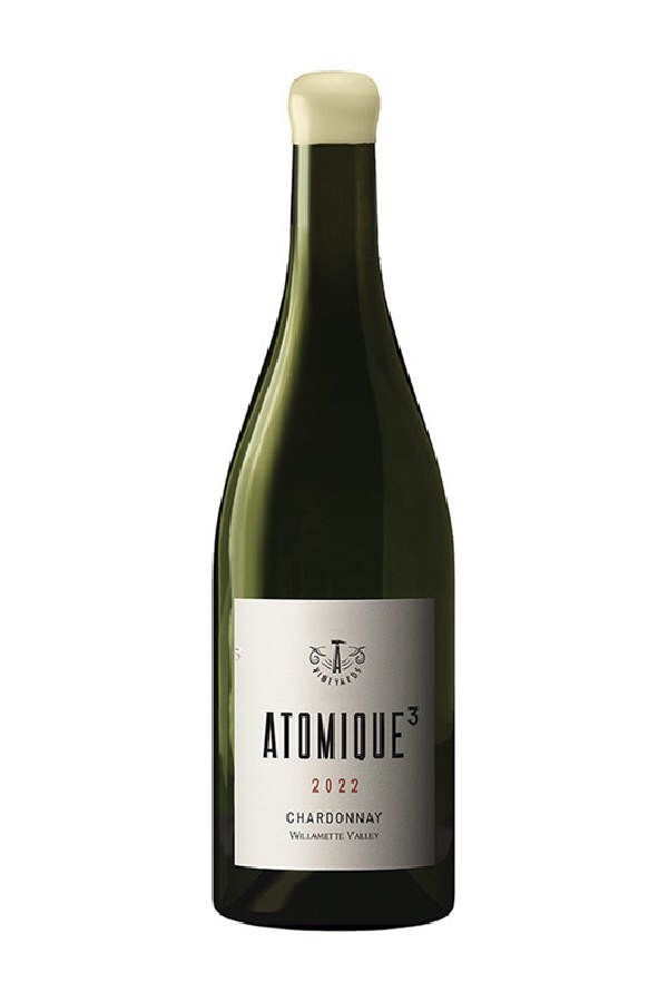 Bottle of ATOMIQUE3 Chardonnay le Village Willamette Valley 2022