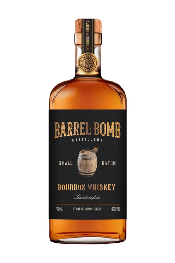 Bottle of Barrel Bomb 3 Year Kentucky Bourbon Whisky