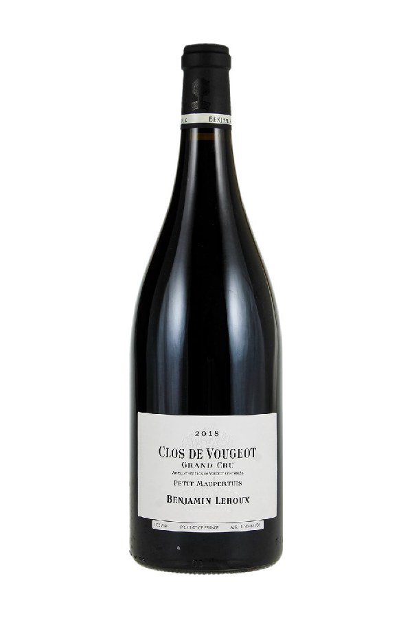 Bottle of  Benjamin Leroux Clos Vougeot Petit Maupertuis Grand Cru 2018