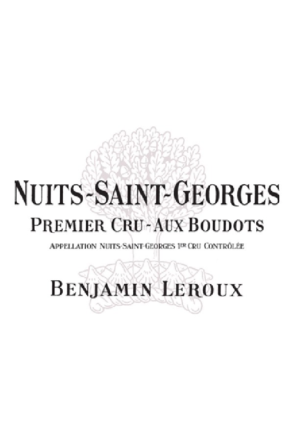 Bottle of  Benjamin Leroux Nuits Saint Georges 1er Cru aux Boudots 2021