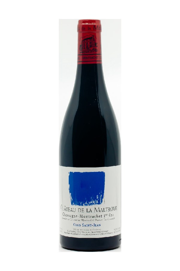 Bottle of  Château de la Maltroye Chassagne Montrachet Rouge 1er Cru Clos Saint Jean 2021