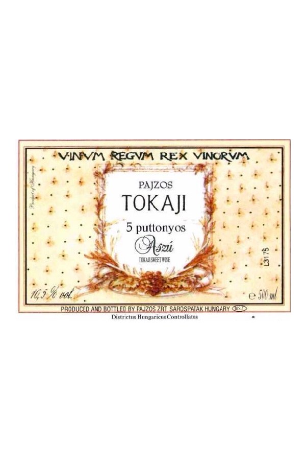 Bottle of  Château Pajzos Tokaji Aszu 5 Puttonyos 2017