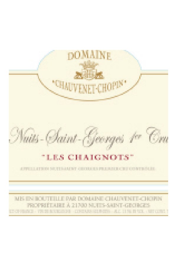 Bottle of Chauvenet-Chopin Domaine Chauvenet-Chopin Nuits Saint Georges 1er Cru les Chaignots 2013