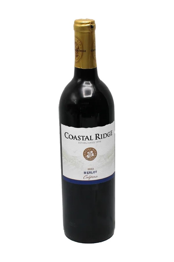 Bottle of Coastal Ridge Merlot California 2022