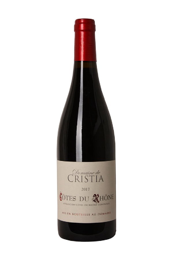 Bottle of Cristia Domaine de Cristia Cotes du Rhone 2017
