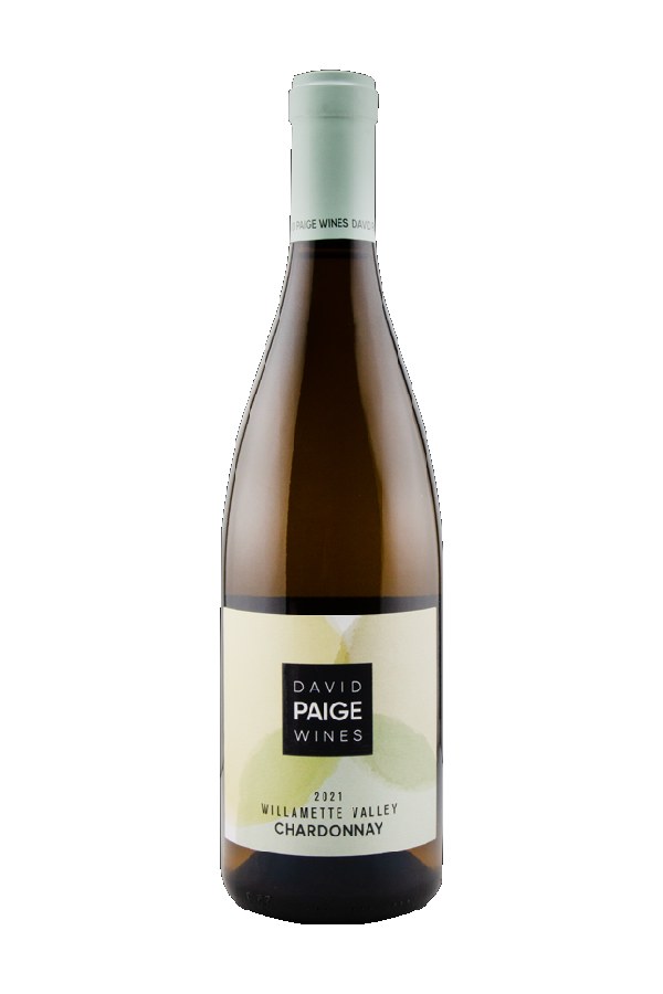 Bottle of David Paige Wines Chardonnay Willamette Valley 2021