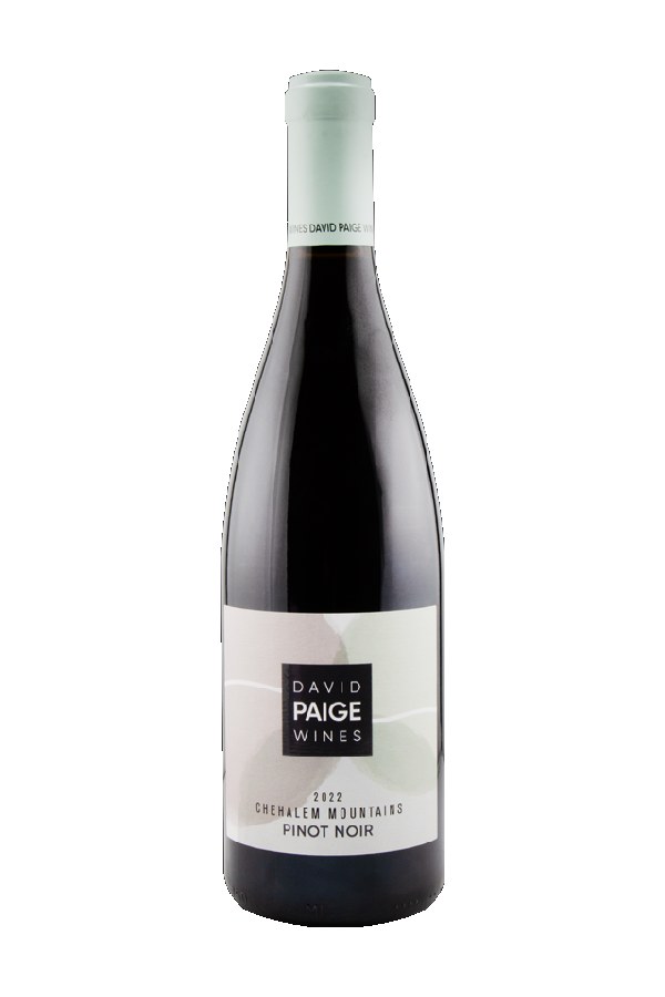 Bottle of David Paige Wines Pinot Noir Chehalem Mountains 2019