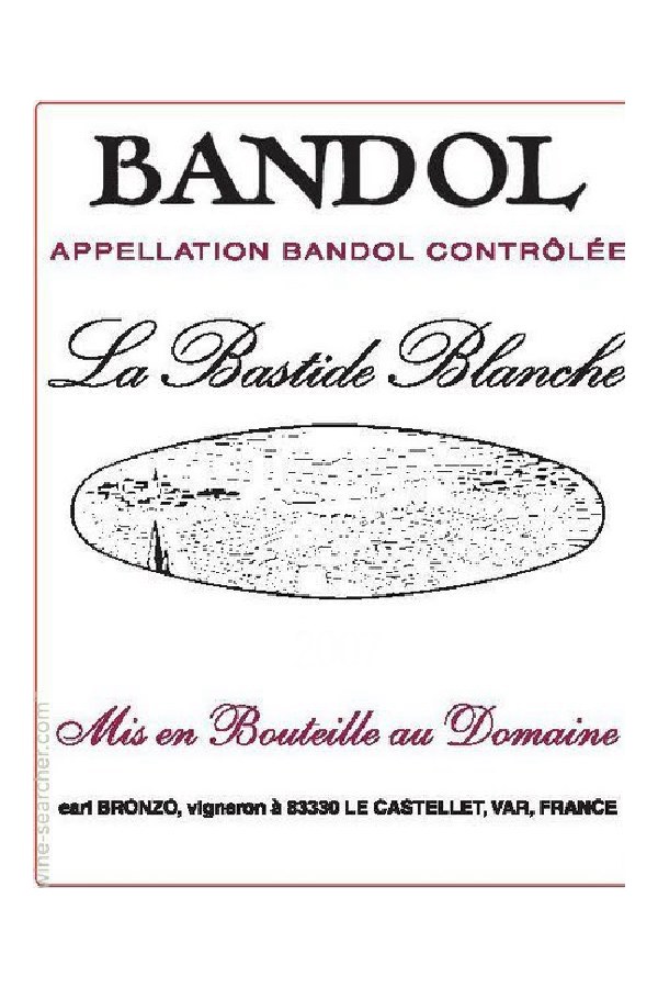 Bottle of  Domaine Bastide Blanche Bandol Rose 2025