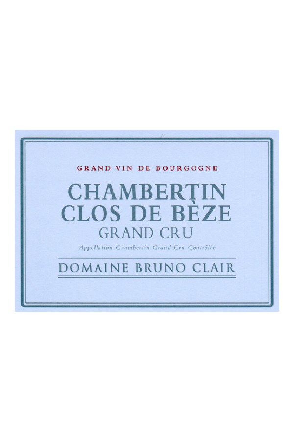 Bottle of  Domaine Bruno Clair Chambertin Clos de Beze Grand Cru 2023