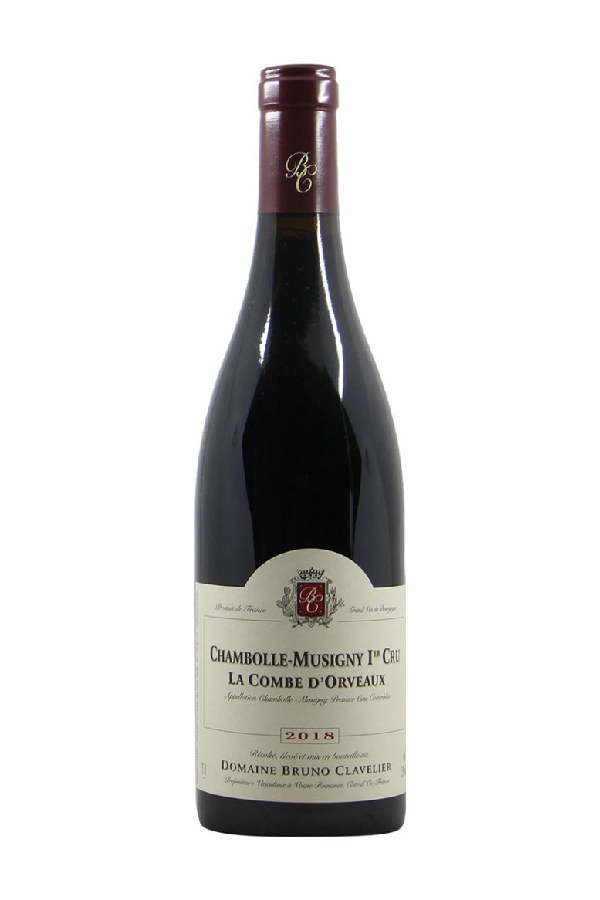 Bottle of  Domaine Bruno Clavelier Chambolle Musigny 1er Cru la Combe D'orveaux 2018