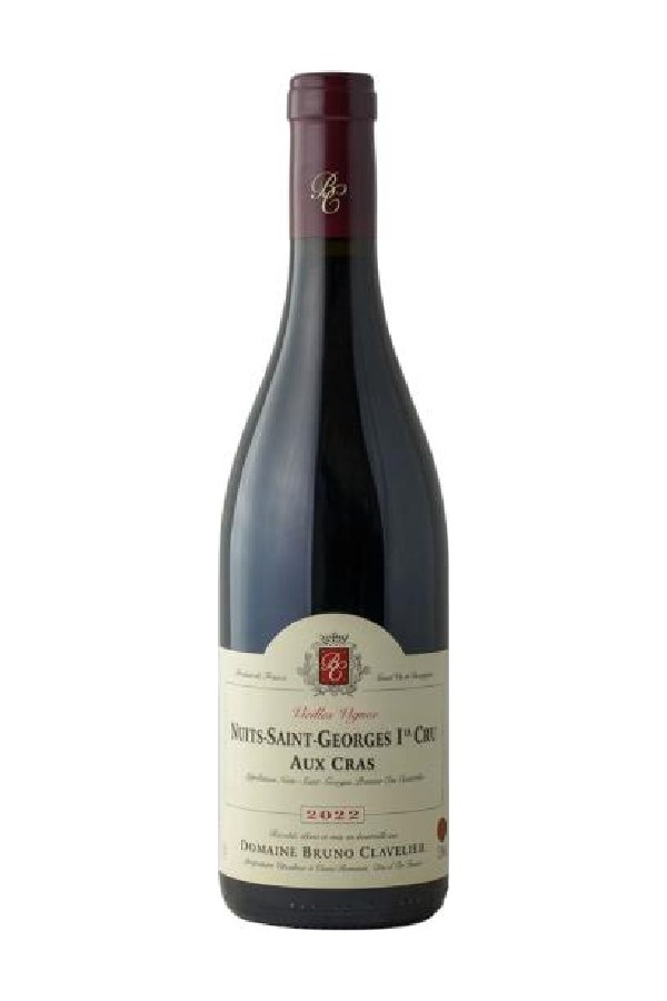 Bottle of Domaine Bruno Clavelier Nuits Saint Georges 1er Cru aux Cras 2020