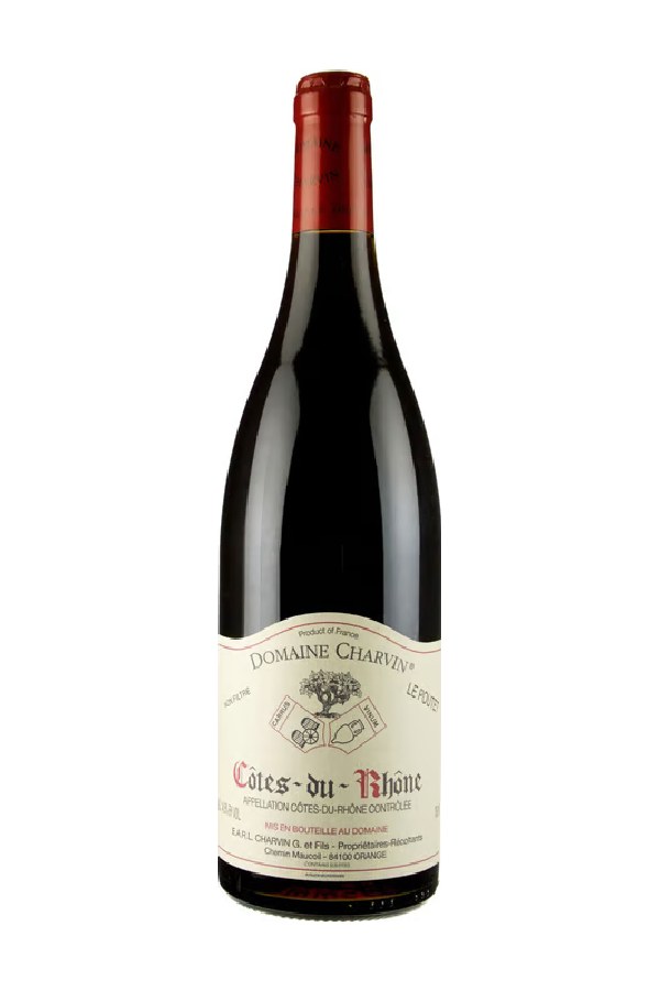 Bottle of  Domaine Charvin Cotes du Rhone le Poutet 2023
