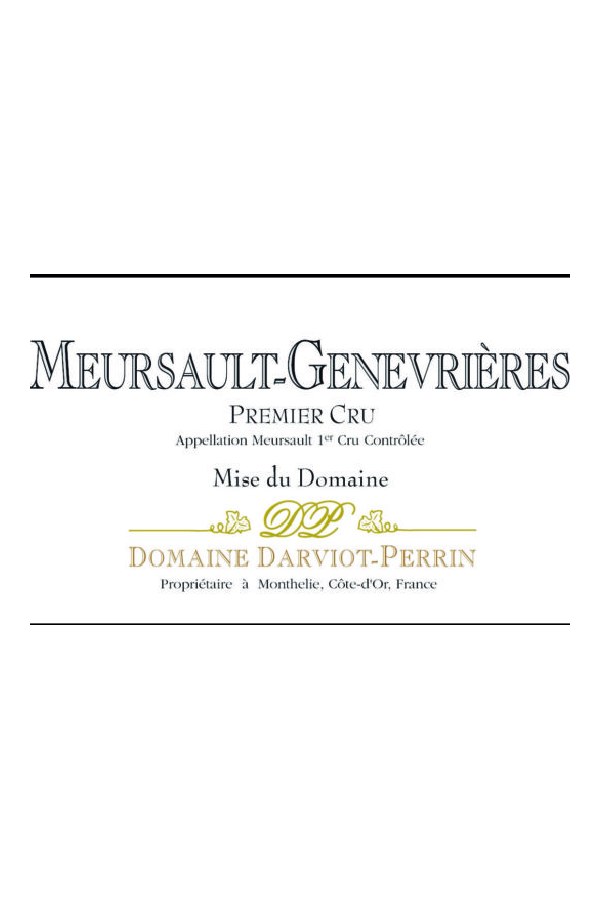 Bottle of  Domaine Darviot-Perrin Meursault 1er Cru les Genevrieres 2022