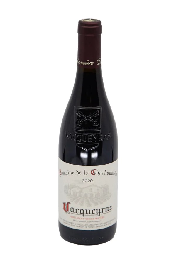 Bottle of  Domaine de la Charbonniere Vacqueyras 2020