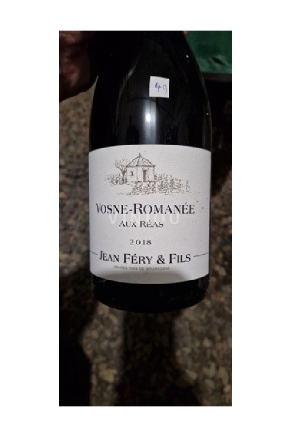 Bottle of  Domaine Jean Fery Vosne Romanee aux Reas 2019