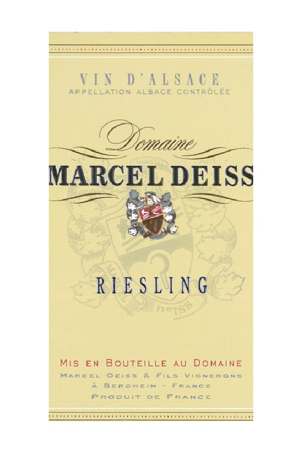 Bottle of  Domaine Marcel Deiss Alsace Riesling 2020