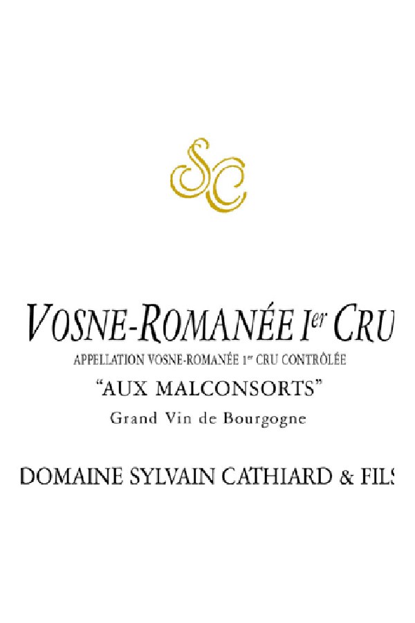 Bottle of  Domaine Sylvain Cathiard Vosne Romanee 1er Cru les Malconsorts 2022