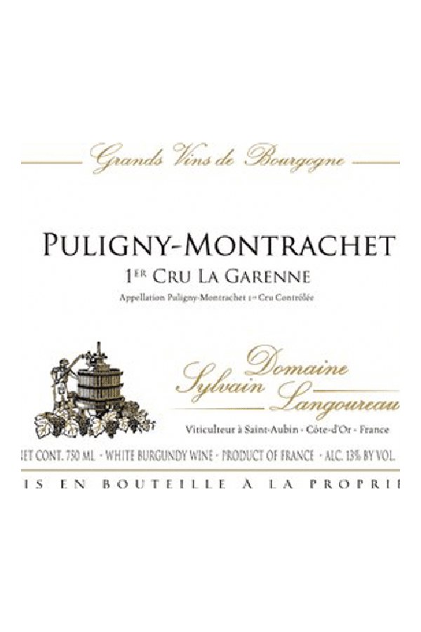 Bottle of  Domaine Sylvain Langoureau Puligny Montrachet 1er Cru la Garenne 2024