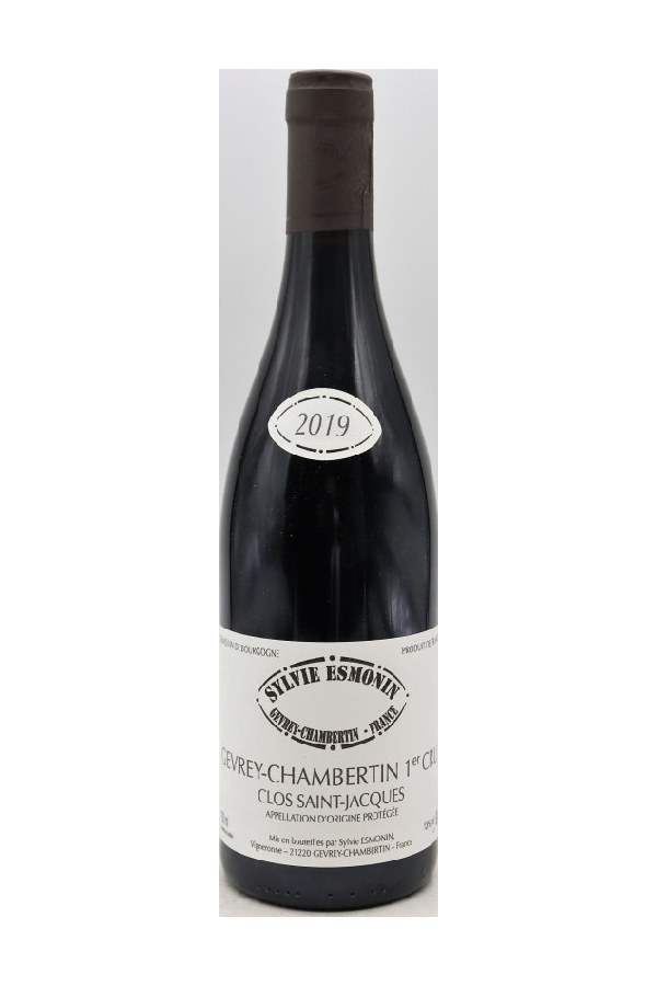 Bottle of  Domaine Sylvie Esmonin Gevrey Chambertin 1er Cru le Clos Saint Jacques 2019