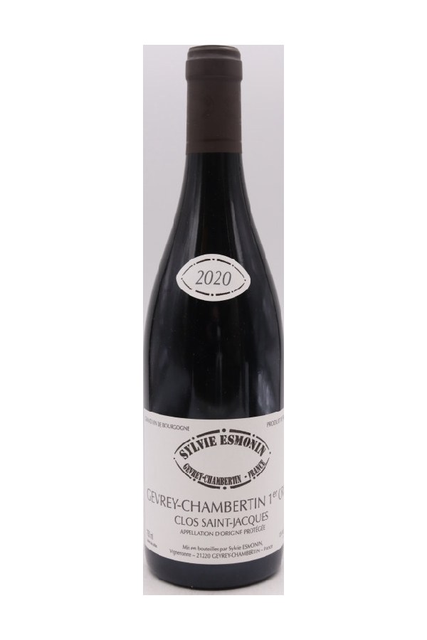 Bottle of  Domaine Sylvie Esmonin Gevrey Chambertin 1er Cru le Clos Saint Jacques 2020