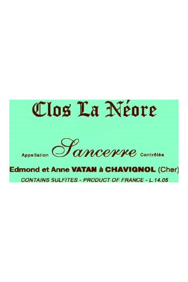 Bottle of  Edmond Vatan Sancerre Clos la Neore 2018