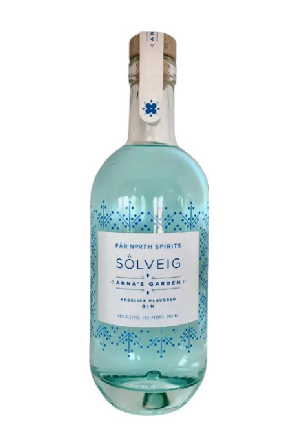 Bottle of Far North Spirits Solveig Anna's Garden Gin