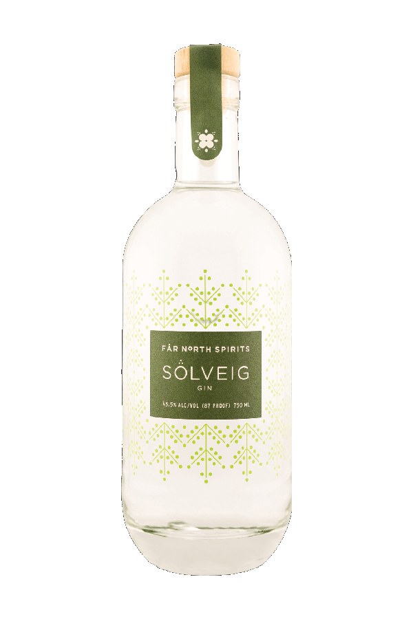 Bottle of Far North Spirits Solveig Gin