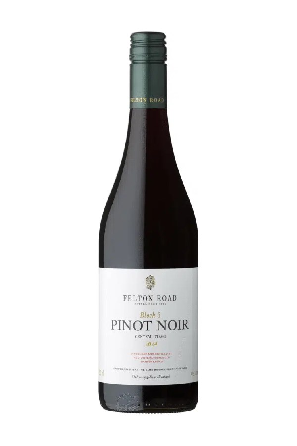 Bottle of Felton Road Pinot Noir Block 3 Central Otago 2024