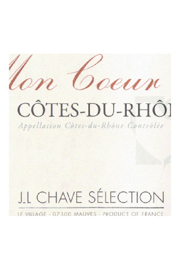 Bottle of  Jl Chave Selection Cotes du Rhone Mon Coeur 2024