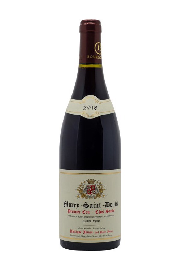 Bottle of Jouan Domaine Jouan Morey Saint Denis 1ER Cru Clos Sorbes 2018