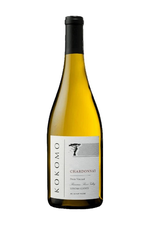 Bottle of Kokomo Winery Chardonnay Russian River Valley Peter's Vineyard 2024