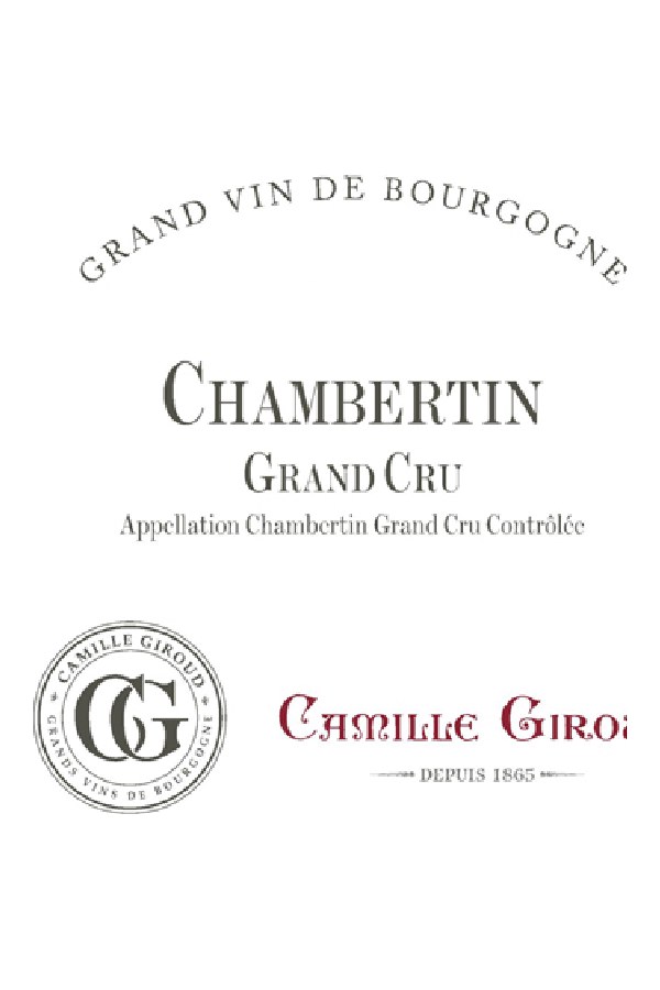 Bottle of  Maison Camille Giroud Chambertin Grand Cru 2019
