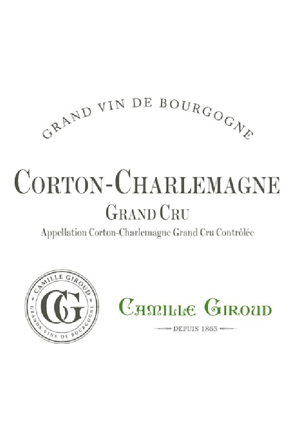 Bottle of  Maison Camille Giroud Corton Charlemagne Grand Cru 2021