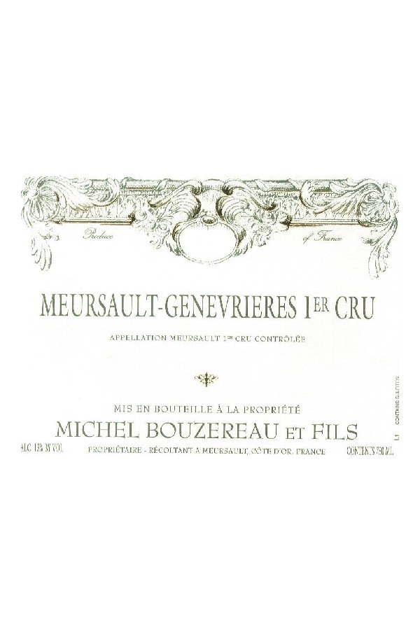 Bottle of Michel Bouzereau Domaine Michel Bouzereau Meursault 1er Cru les Genevrieres 2021