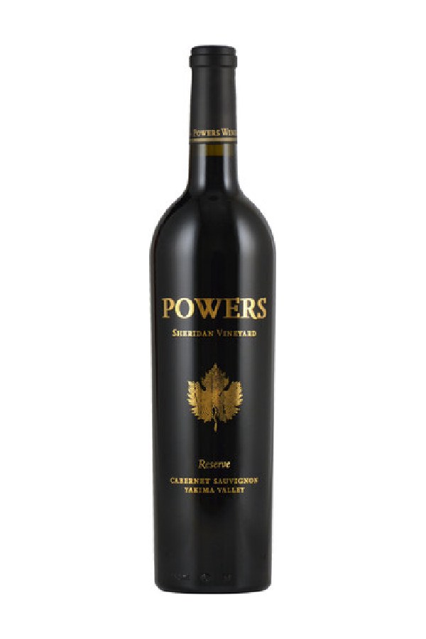 Bottle of Powers Winery Cabernet Sauvignon Reserve Sheridan Vineyard Yakima Valley 2016