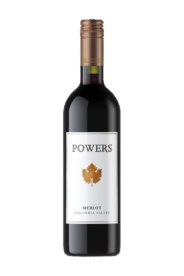 Bottle of Powers Winery Merlot Columbia Valley 2017