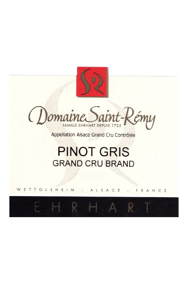 Bottle of  Saint Remy Pinot Gris Grand Cru Brand 2018