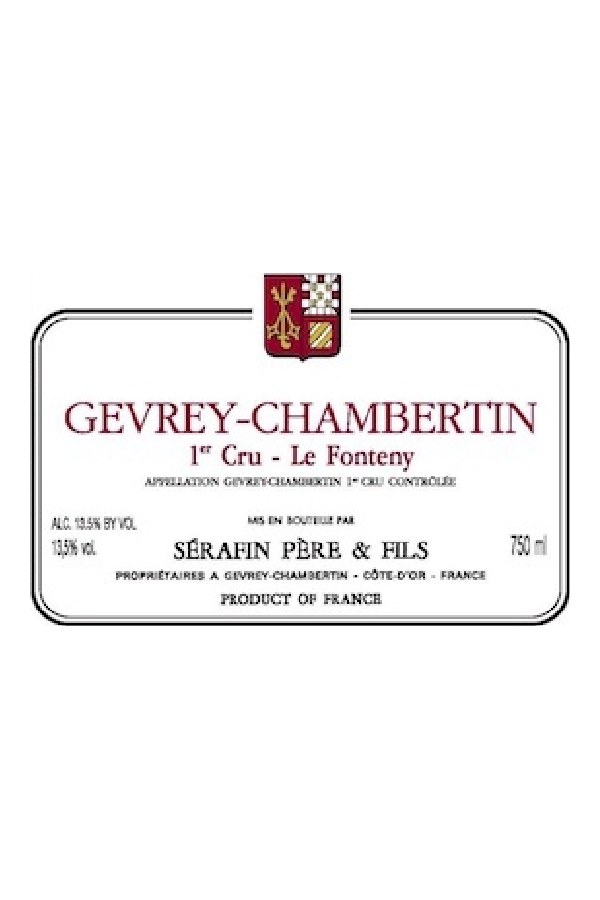 Bottle of Serafin Pere et Fils Gevrey Chambertin 1er Cru le Fonteny 2014