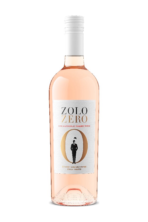 Bottle of Zolo Zero Malbec Rose