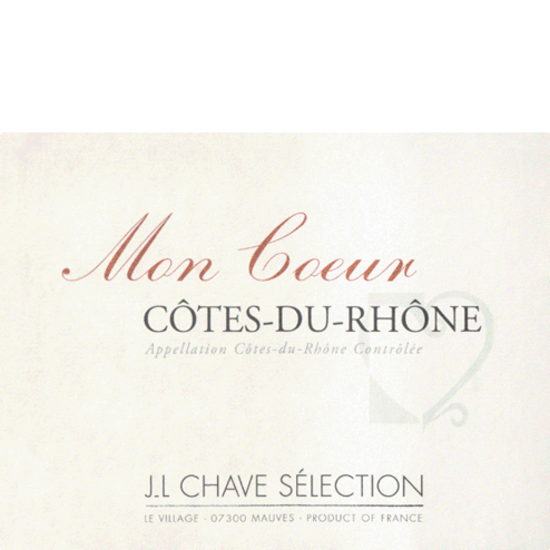 JL Chave Selection Cotes Du Rhone Mon Coeur Label