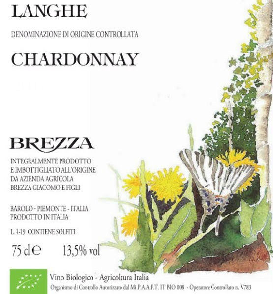 Giacomo Brezza Langhe Chardonnay DOC Label