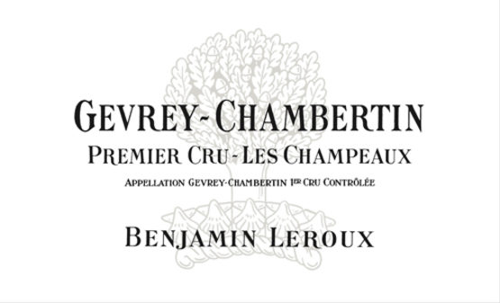 Benjamin Leroux Gevrey-Chambertin Premier Cru Les Champeaux Label