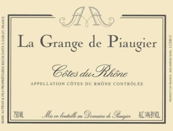 Domaine de Piaugier Côtes du Rhône La Grange de Piaugier
