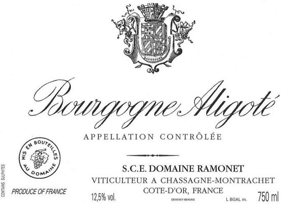 Domaine Ramonet Bourgogne Aligoté